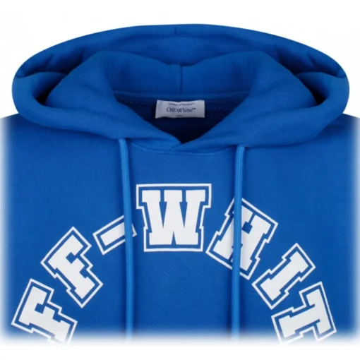 Off-White - Blue Football Print Hoodie - Exclusive Luxury Collection - Avvenice^ Sweatshirts