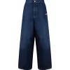 Off-White - Blue Logo Embroidered Jeans - Exclusive Luxury Collection - Avvenice^ Trousers