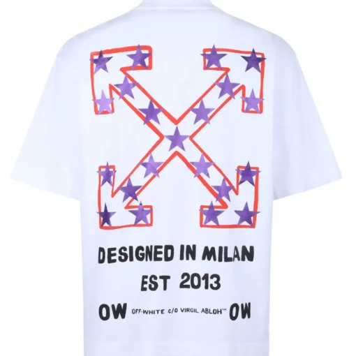 Off-White - White Star Arrow T-Shirt - Exclusive Luxury Collection - Avvenice^ T-shirt