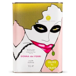Olio le Donne del Notaio - Olive the Brave - Tin - Extra Virgin Olive Oil - Artisan - Italian High Quality - 3 l - Avvenice^ Oil & Vinegar