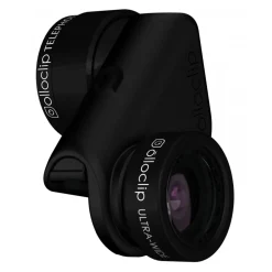 Olloclip - Active Lens Set - Black / Black Clip - iPhone 6 / 6s / 6 Plus / 6s Plus - Ultra-Wide Telephoto - Lens Set - Avvenice