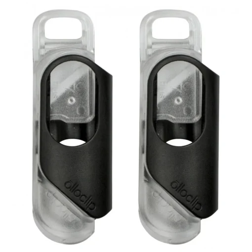 Olloclip - iPhone 8 Plus / 7 Plus Clip + Pendant Stand (Case) - Black Clip / Clear Stand - Double Pack - Professional Clip - Avvenice