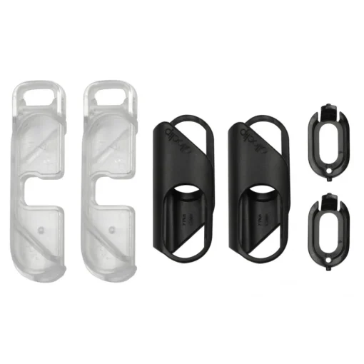 Olloclip - iPhone 8 Plus / 7 Plus Clip + Pendant Stand (Case) - Black Clip / Clear Stand - Double Pack - Professional Clip - Avvenice