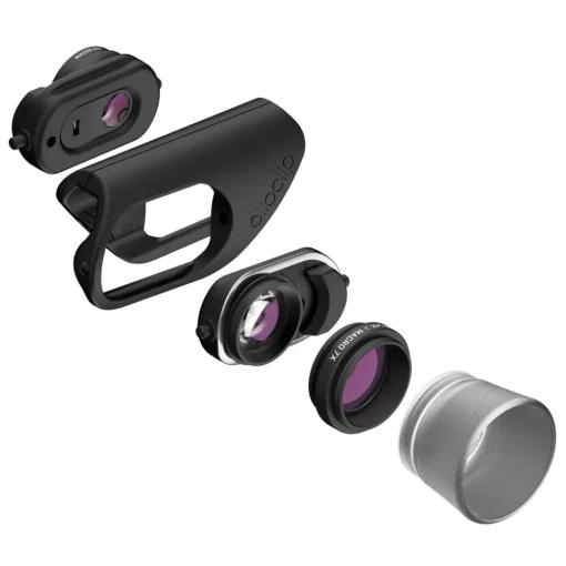Olloclip - Macro Pro Lens Set - Black Lens / Black Clip - iPhone 8 / 7 / 8 Plus / 7 Plus - Macro Lens 7X 14X 21X - Lens Set - Avvenice