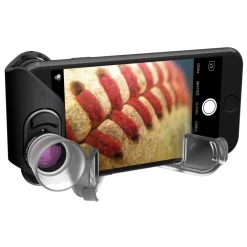 Olloclip - Macro Pro Lens Set - Black Lens / Black Clip - iPhone 8 / 7 / 8 Plus / 7 Plus - Macro Lens 7X 14X 21X - Lens Set - Avvenice