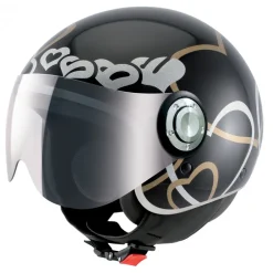 Osbe Italy - Love VR - Shiny Black - Motorcycle Helmet - High Quality - Made in Italy - Avvenice^ Helmets