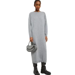 Ottod'Ame Ottod'Ame - Cashmere Blend Long Dress - Grey - Dresses - Luxury Exclusive Collection - Avvenice^ Dresses