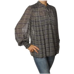 Ottod'Ame Ottod'Ame - Check Pattern Shirt - Black/Cream - Shirt - Luxury Exclusive Collection - Avvenice^ Shirts