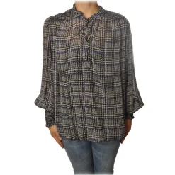 Ottod'Ame Ottod'Ame - Check Pattern Shirt - Black/Cream - Shirt - Luxury Exclusive Collection - Avvenice^ Shirts