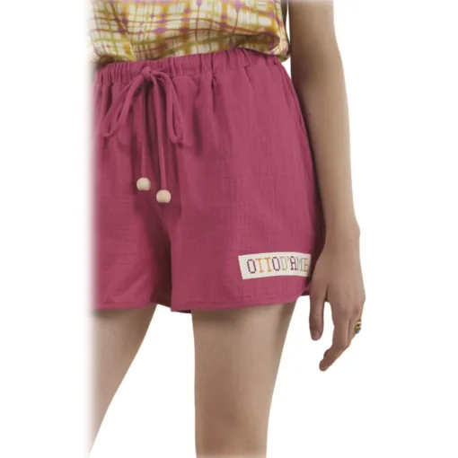 Ottod'Ame Ottod'Ame - Cotton Drawstring Shorts - Pink - Trousers - Luxury Exclusive Collection - Avvenice