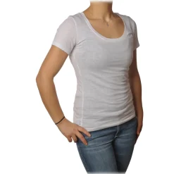 Ottod'Ame Ottod'Ame - Cotton Fitted Model T-Shirt - White - T-Shirt - Luxury Exclusive Collection - Avvenice