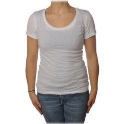 Ottod'Ame Ottod'Ame - Cotton Fitted Model T-Shirt - White - T-Shirt - Luxury Exclusive Collection - Avvenice