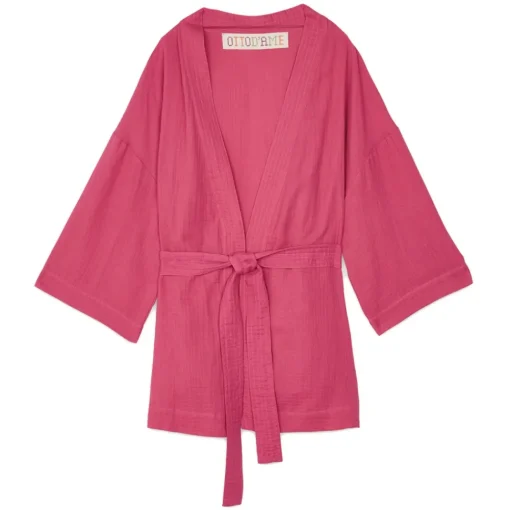Ottod'Ame Ottod'Ame - Cotton Kimono Jacket - Pink - Jacket - Luxury Exclusive Collection - Avvenice
