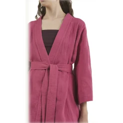 Ottod'Ame Ottod'Ame - Cotton Kimono Jacket - Pink - Jacket - Luxury Exclusive Collection - Avvenice