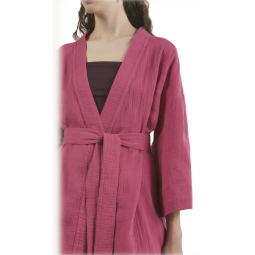 Ottod'Ame Ottod'Ame - Cotton Kimono Jacket - Pink - Jacket - Luxury Exclusive Collection - Avvenice