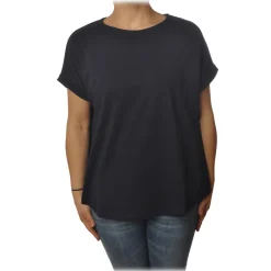 Ottod'Ame Ottod'Ame - Cotton T-Shirt with Short Sleeves - Blue - T-Shirt - Luxury Exclusive Collection - Avvenice^ T-shirt