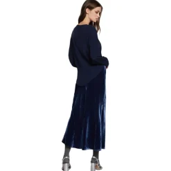 Ottod'Ame Ottod'Ame - Crew Neck Shirt with Knot Detail - Blue - Shirt - Luxury Exclusive Collection - Avvenice
