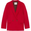 Ottod'Ame Ottod'Ame - Double Breasted Combed Wool Jacket - Red - Jacket - Luxury Exclusive Collection - Avvenice^ Jackets