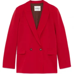 Ottod'Ame Ottod'Ame - Double Breasted Combed Wool Jacket - Red - Jacket - Luxury Exclusive Collection - Avvenice^ Jackets