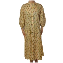 Ottod'Ame Ottod'Ame - Dress Floreal Pattern - Yellow - Dresses - Luxury Exclusive Collection - Avvenice^ Dresses