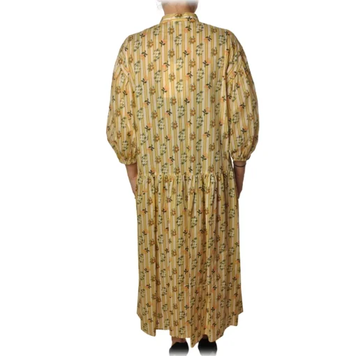 Ottod'Ame Ottod'Ame - Dress Floreal Pattern - Yellow - Dresses - Luxury Exclusive Collection - Avvenice^ Dresses