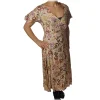 Ottod'Ame Ottod'Ame - Dress in Abstract Pattern - Beige - Dresses - Luxury Exclusive Collection - Avvenice