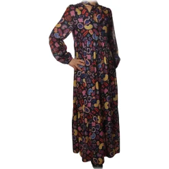 Ottod'Ame Ottod'Ame - Dress in Multicolor Pattern - Blue - Dresses - Luxury Exclusive Collection - Avvenice^ Dresses