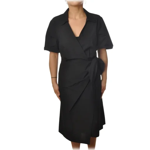 Ottod'Ame Ottod'Ame - Dress With V Collar - Black - Dresses - Luxury Exclusive Collection - Avvenice^ Dresses