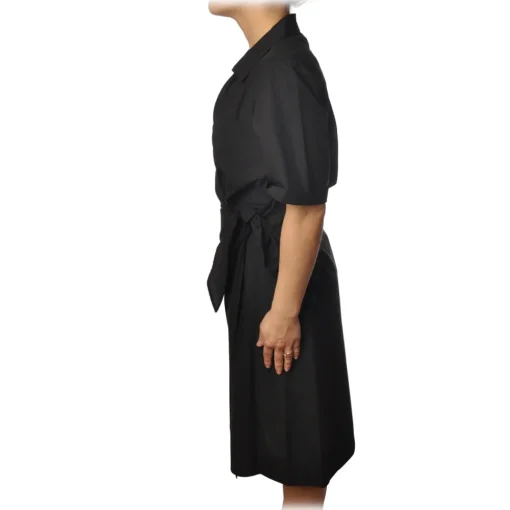 Ottod'Ame Ottod'Ame - Dress With V Collar - Black - Dresses - Luxury Exclusive Collection - Avvenice^ Dresses