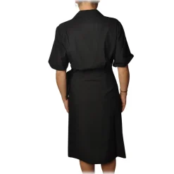 Ottod'Ame Ottod'Ame - Dress With V Collar - Black - Dresses - Luxury Exclusive Collection - Avvenice^ Dresses