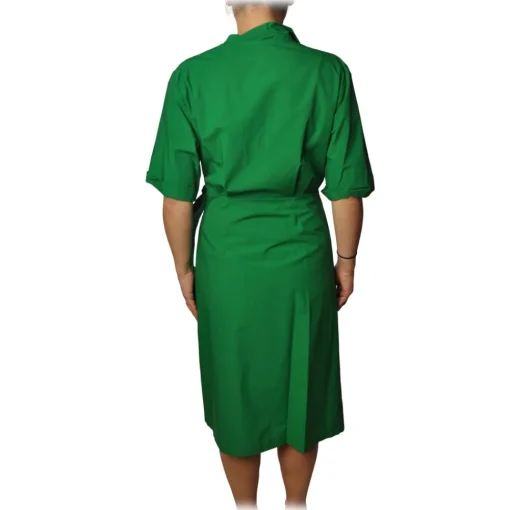 Ottod'Ame Ottod'Ame - Dress With V Collar - Green - Dresses - Luxury Exclusive Collection - Avvenice