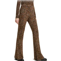 Ottod'Ame Ottod'Ame - Elasticised Trousers in Abstract Fantasy - Brown - Trousers - Luxury Exclusive Collection - Avvenice^ Trousers