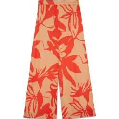 Ottod'Ame Ottod'Ame - Floral Patterned Viscose Trousers - Beige/Red - Trousers - Luxury Exclusive Collection - Avvenice