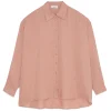 Ottod'Ame Ottod'Ame - Linen Oversized Shirt - Salmon Pink - Shirt - Luxury Exclusive Collection - Avvenice