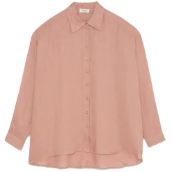 Ottod'Ame Ottod'Ame - Linen Oversized Shirt - Salmon Pink - Shirt - Luxury Exclusive Collection - Avvenice