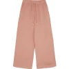 Ottod'Ame Ottod'Ame - Linen Wide Leg Trousers - Pink - Trousers - Luxury Exclusive Collection - Avvenice^ Trousers