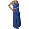 Ottod'Ame Ottod'Ame - Long Dress in Cotton Fabric - Blue - Dresses - Luxury Exclusive Collection - Avvenice