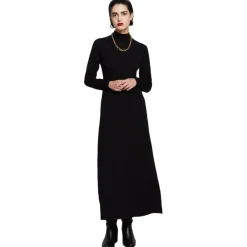 Ottod'Ame Ottod'Ame - Long Dress in Stretch Jersey - Black - Dresses - Luxury Exclusive Collection - Avvenice