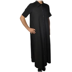 Ottod'Ame Ottod'Ame - Long Dress with Buttons - Black - Dresses - Luxury Exclusive Collection - Avvenice^ Dresses
