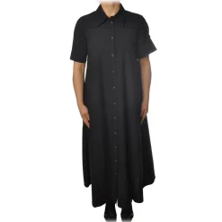 Ottod'Ame Ottod'Ame - Long Dress with Buttons - Black - Dresses - Luxury Exclusive Collection - Avvenice^ Dresses