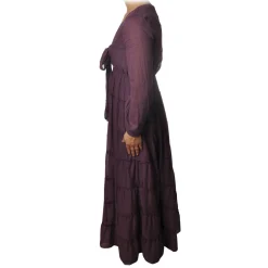 Ottod'Ame Ottod'Ame - Long Dress with Flounces - Purple - Dresses - Luxury Exclusive Collection - Avvenice