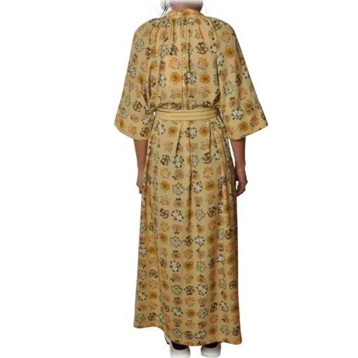 Ottod'Ame Ottod'Ame - Long Dress With Korean Collar - Yellow - Dresses - Luxury Exclusive Collection - Avvenice^ Dresses