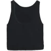 Ottod'Ame Ottod'Ame - Ribbed Short Tank Top - Black - Top - Luxury Exclusive Collection - Avvenice^ Tops