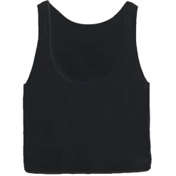 Ottod'Ame Ottod'Ame - Ribbed Short Tank Top - Black - Top - Luxury Exclusive Collection - Avvenice^ Tops