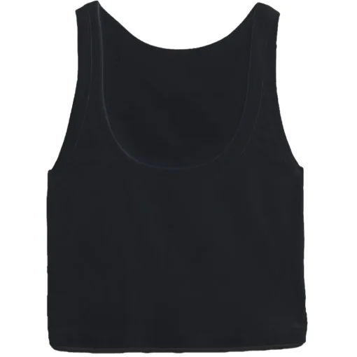 Ottod'Ame Ottod'Ame - Ribbed Short Tank Top - Black - Top - Luxury Exclusive Collection - Avvenice^ Tops