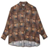 Ottod'Ame Ottod'Ame - Shirt in Optical Geometric Pattern - Multicolour - Shirt - Luxury Exclusive Collection - Avvenice