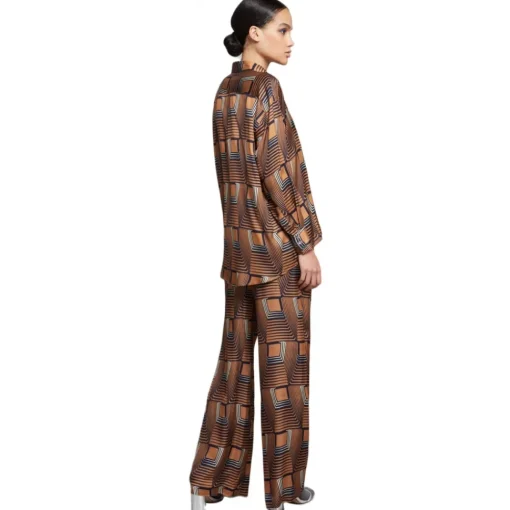 Ottod'Ame Ottod'Ame - Shirt in Optical Geometric Pattern - Multicolour - Shirt - Luxury Exclusive Collection - Avvenice