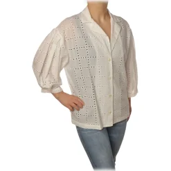 Ottod'Ame Ottod'Ame - Shirt With 3/4 Sleeves - White - Shirt - Luxury Exclusive Collection - Avvenice