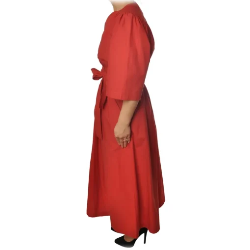 Ottod'Ame Ottod'Ame - Short Dress Iin Light Cotton Fabric - Red - Dresses - Luxury Exclusive Collection - Avvenice