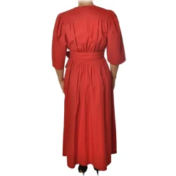 Ottod'Ame Ottod'Ame - Short Dress Iin Light Cotton Fabric - Red - Dresses - Luxury Exclusive Collection - Avvenice